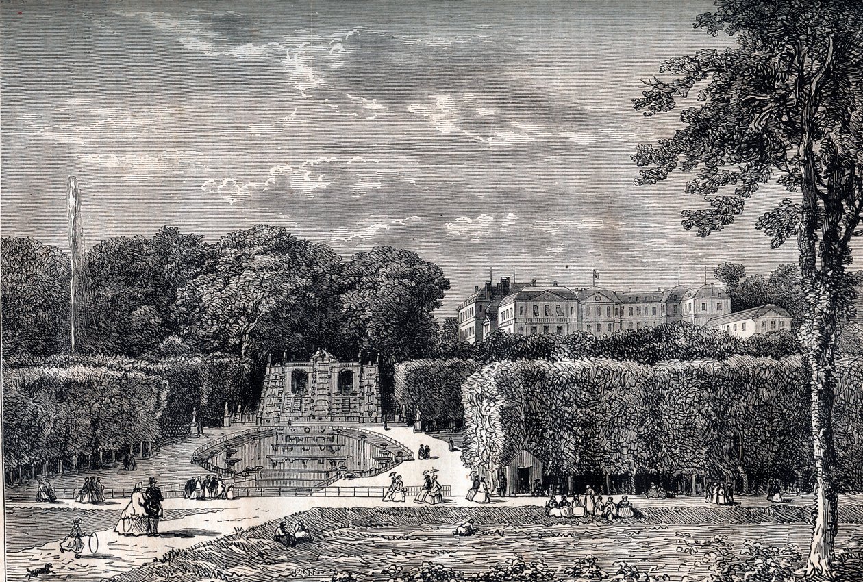 Il castello e il parco di Saint Cloud nel 1867 da Unknown artist