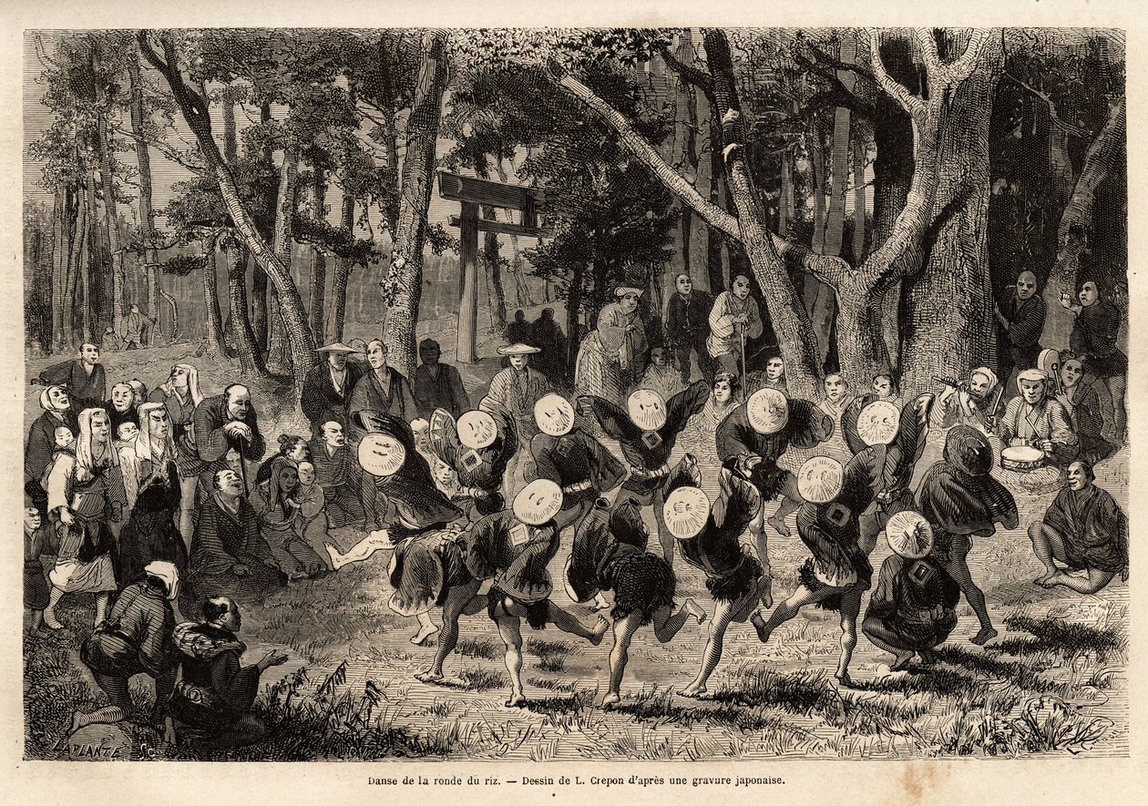 La danza del riso, che si svolge nel decimo mese dell