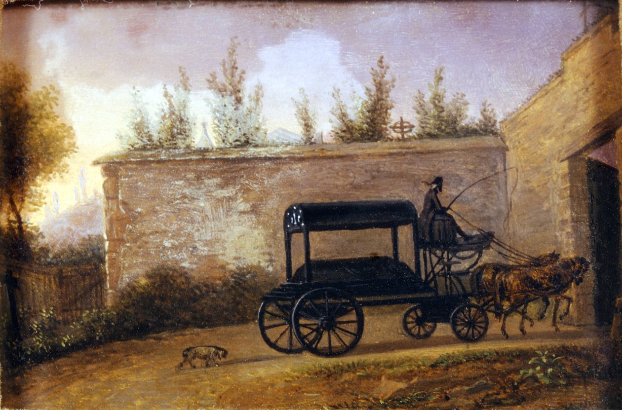 Il funerale del compositore austriaco Wolfgang Amadeus Mozart (1756-1791) a Vienna. Dipinto anonimo. Museo della Scala di Milano da Unknown artist