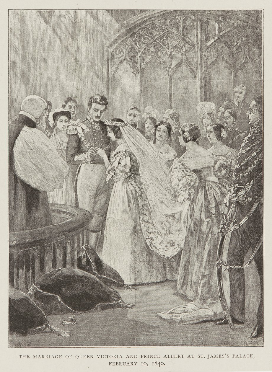 Il matrimonio della regina Vittoria e del principe Alberto da Unknown Artist