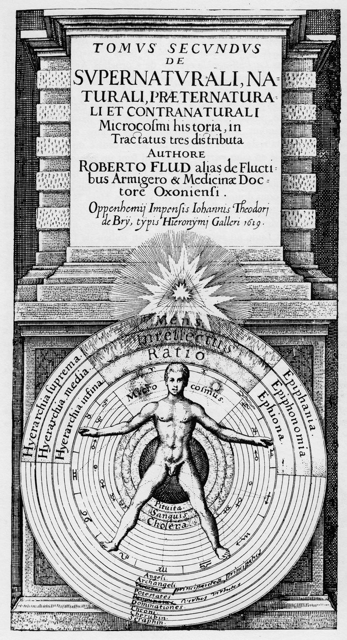Il microcosmo e il macrocosmo - Rappresentazione allegorica della posizione dell