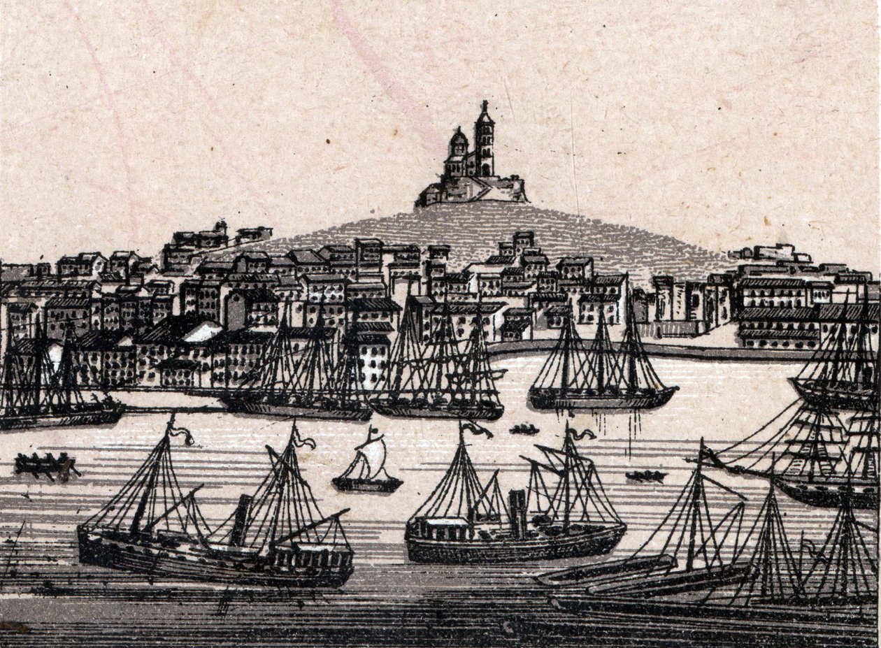 Il vecchio porto di Marsiglia in 