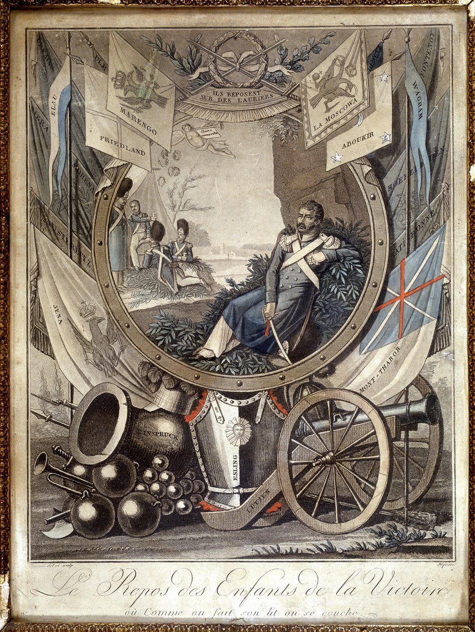 Il riposo dei bambini della Vittoria: allegoria sui soldati della guerra napoleonica, XIX secolo da Unknown artist