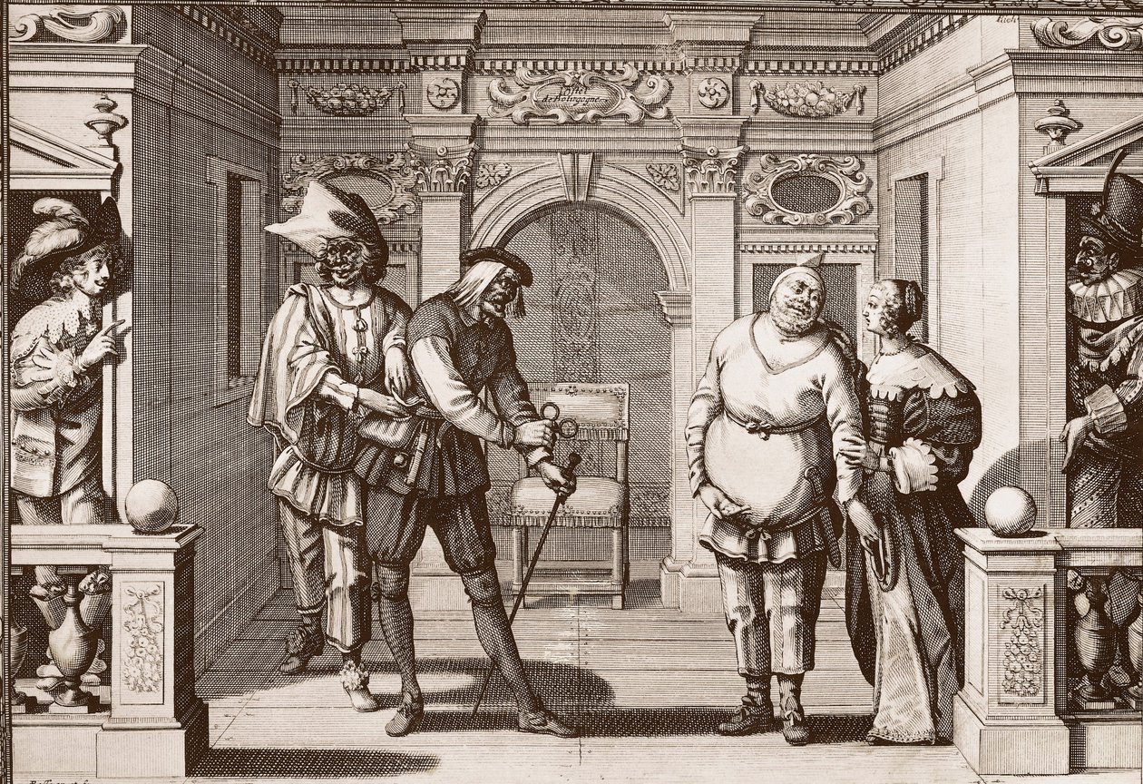 La troupe reale della Commedia Italiana al teatro dell