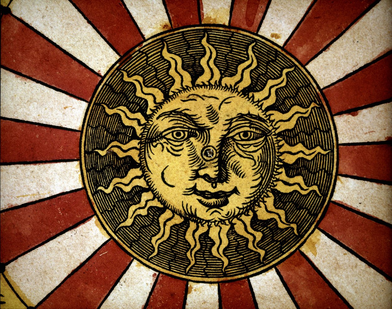 Il sole - in "Astronomicon caesarum", trattato del XVI secolo da Unknown artist