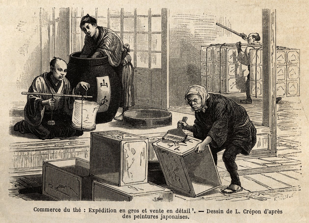 Il commercio del tè: spedizione all