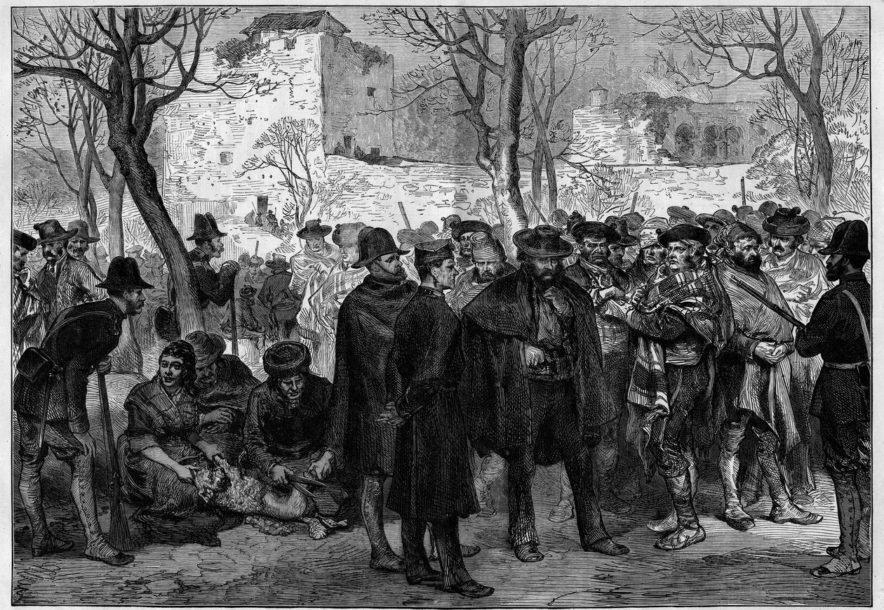 Terza guerra carlista (1872-1876): prigionieri carlisti nell