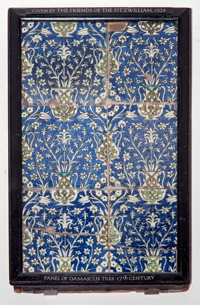 Pannello di piastrelle, 1550-1699 ca. da Unknown artist