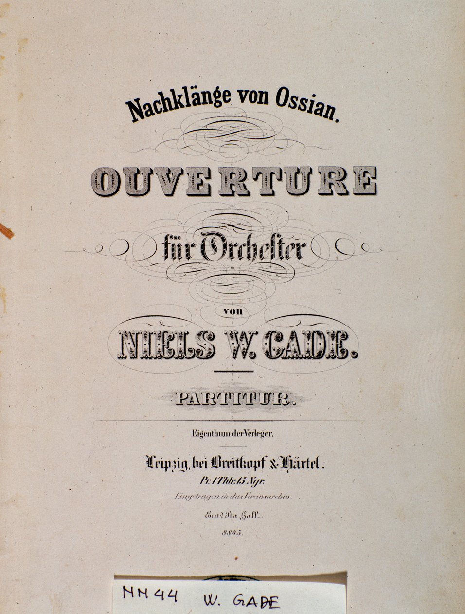 Pagina del titolo della partitura di Souvenirs D