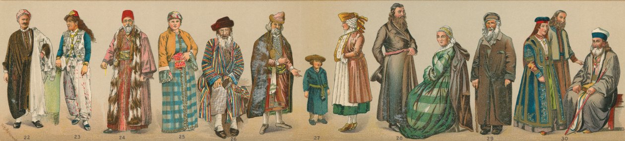 Costumi tradizionali del popolo ebraico, da "L