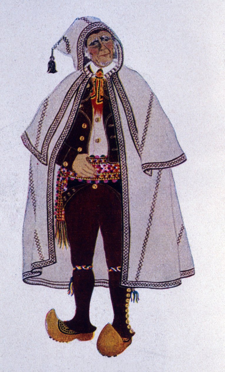 Costume tradizionale del pastore di Labassere, Bearn da Unknown artist