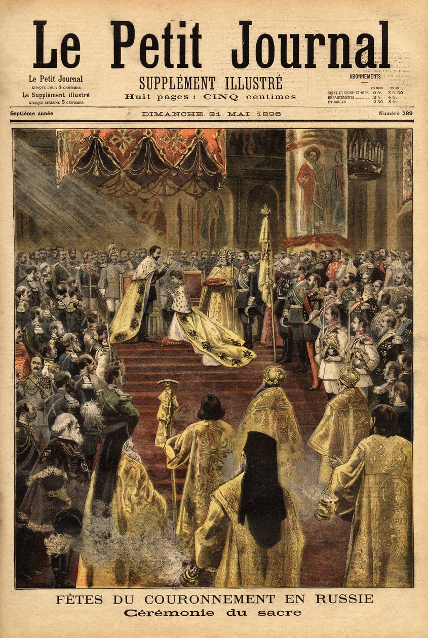 Lo zar Nicola II (1868-1918), nella Cattedrale dell