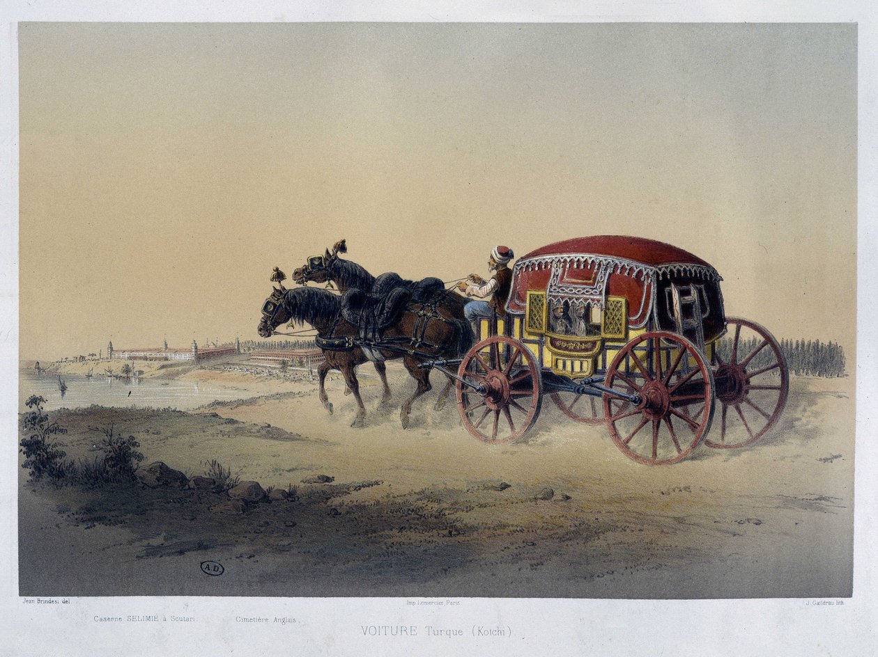 Carrozza turca - XIX secolo, d.C. da Unknown artist