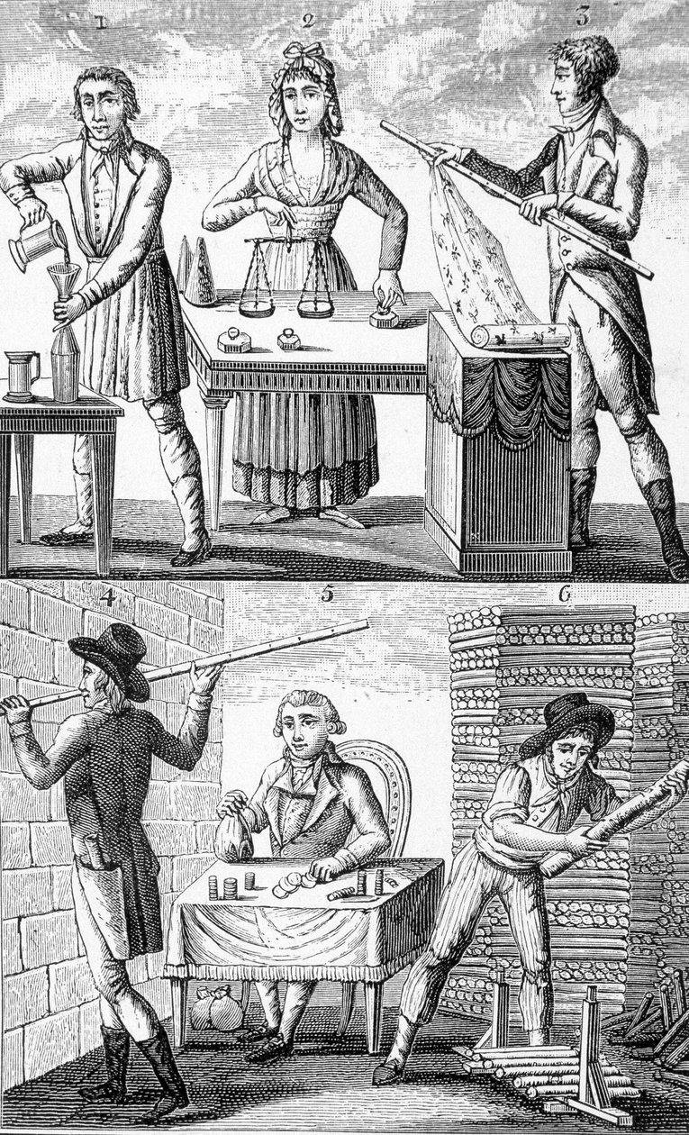 Uso di nuovi pesi e misure nel 1795 da Unknown artist