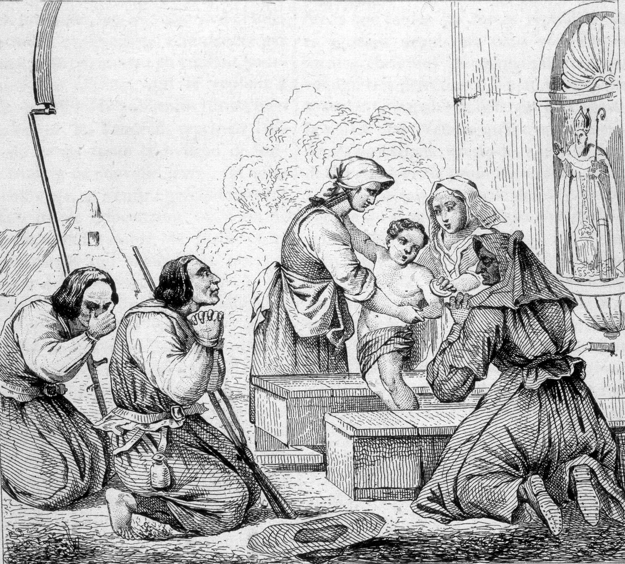 Costumi vandeani - il santo della fontana da Unknown artist