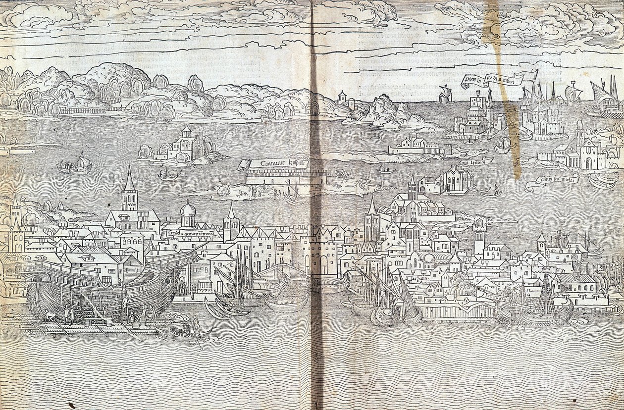Venezia - in "Les Saintes Peregrinations" di Bernard de Breydenbach da Unknown artist