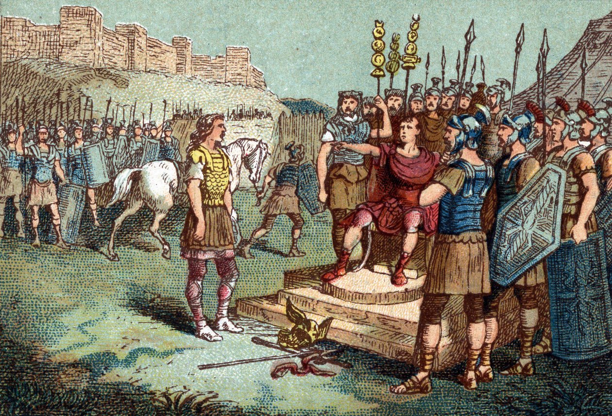 Vercingetorige, capo gallico, si arrese a Giulio Cesare nel 52 a.C. da Unknown artist