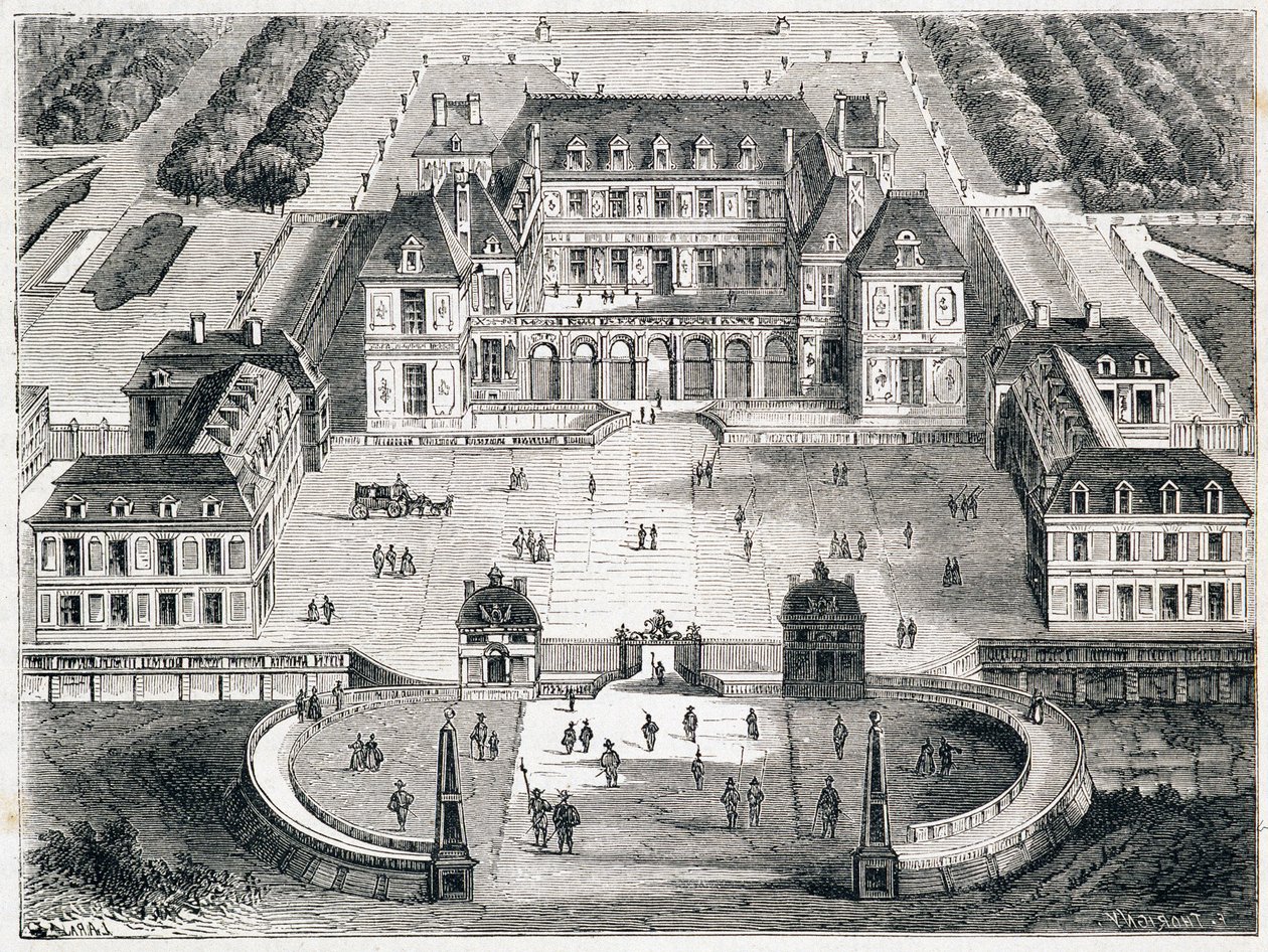 Versailles sotto Luigi XIII - incisione da Unknown artist