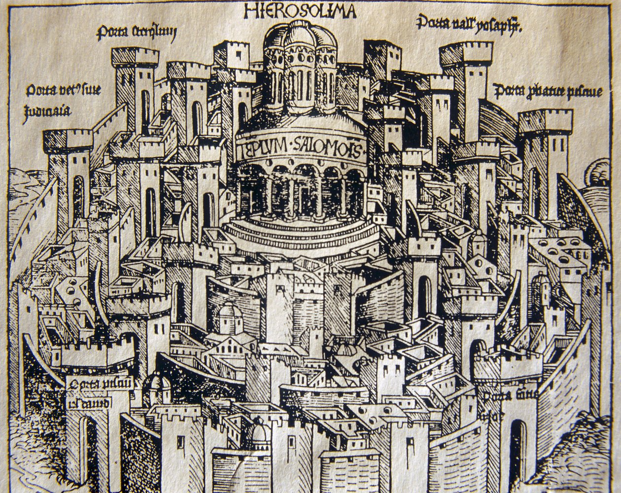 Veduta di Gerusalemme nel Medioevo da Unknown artist