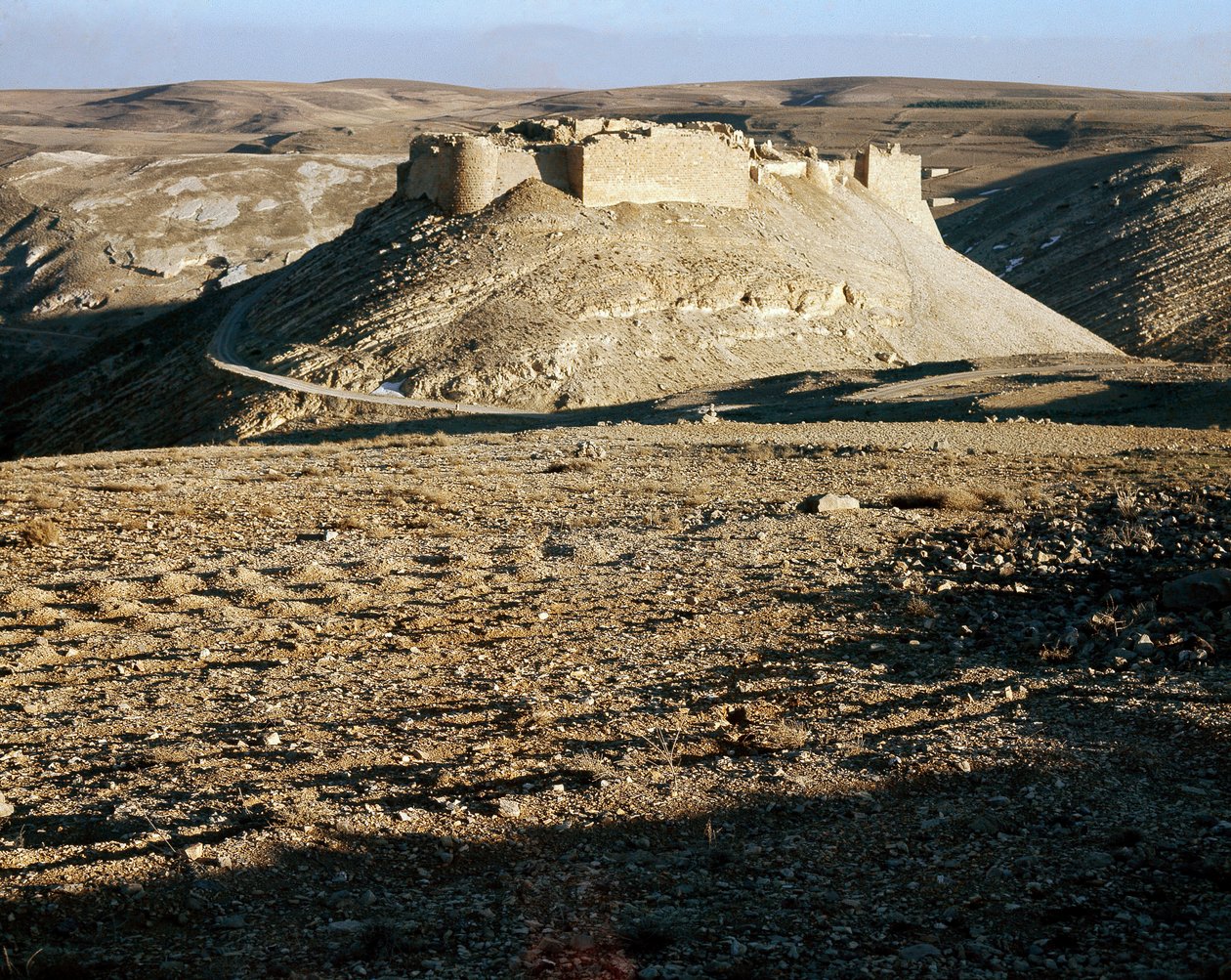 Veduta di Karac el Chobac, castello crociato sul lato orientale dell