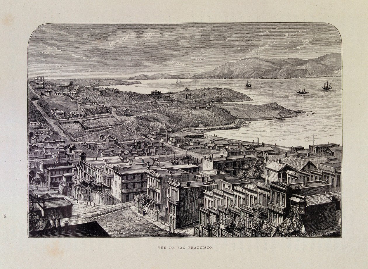 Veduta di San Francisco nel XIX secolo da Unknown artist