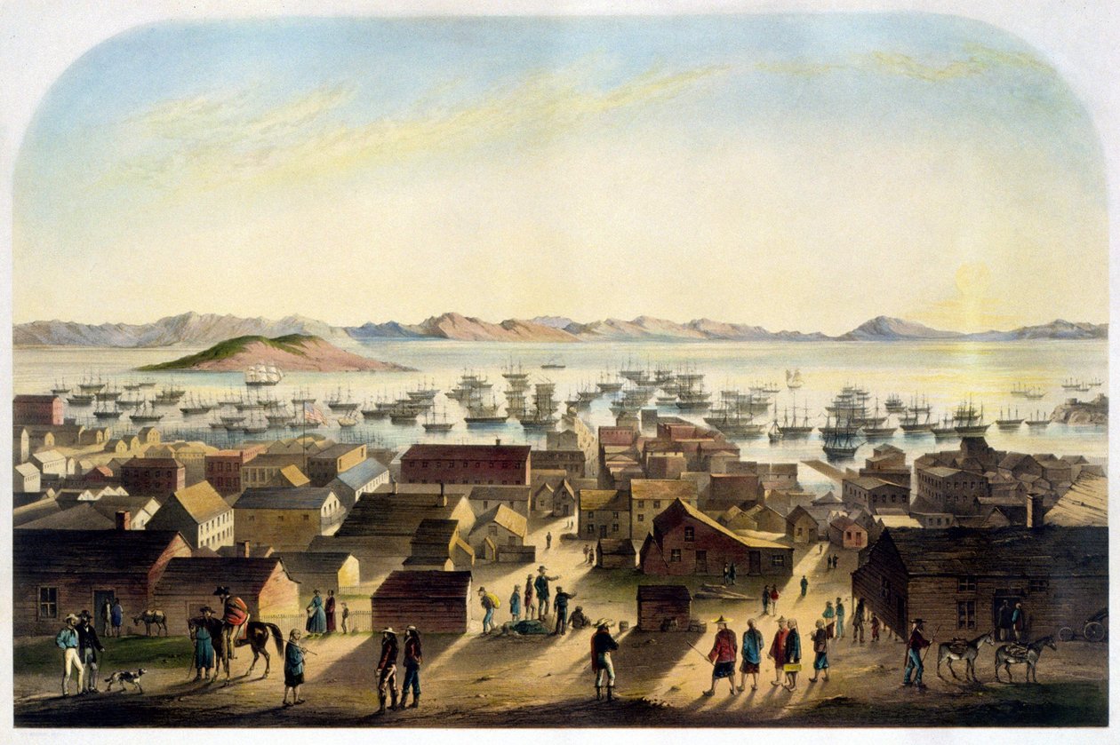 Veduta di San Francisco. sd. ca. 1860 da Unknown artist