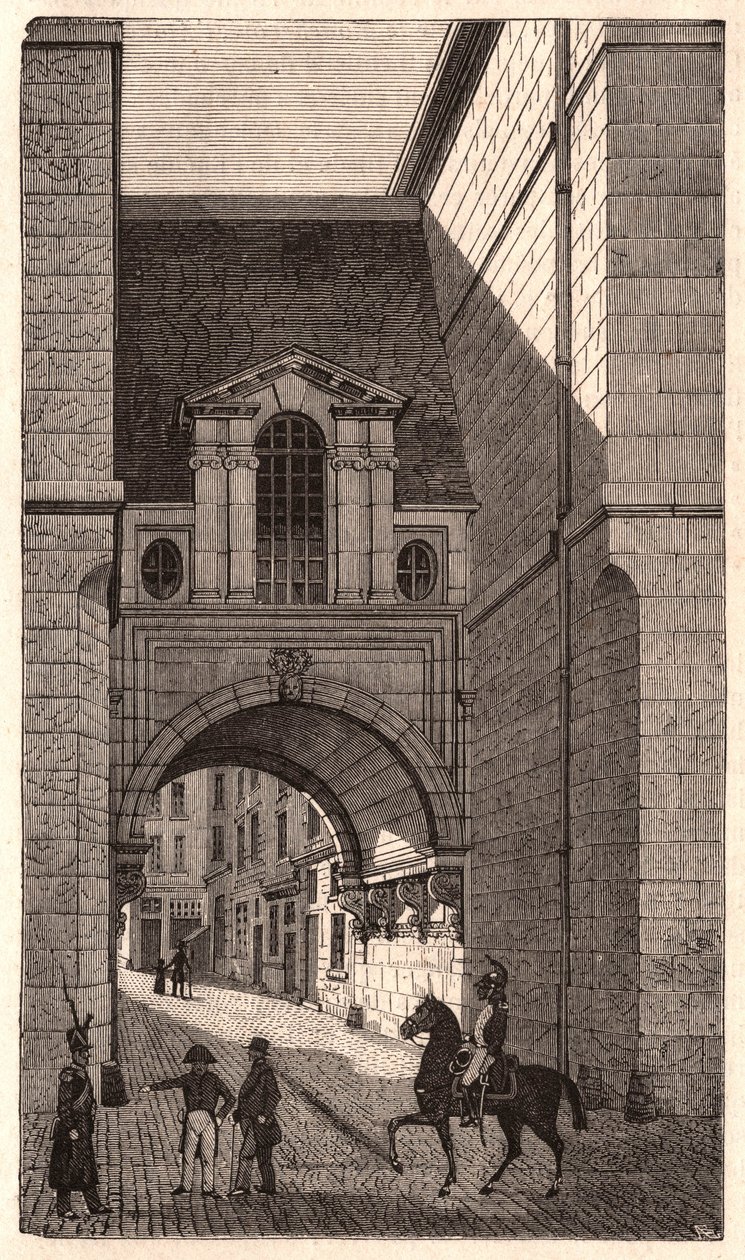 Vista di un edificio rinascimentale del periodo di Enrico II in via Nazareth a Parigi, Francia da Unknown