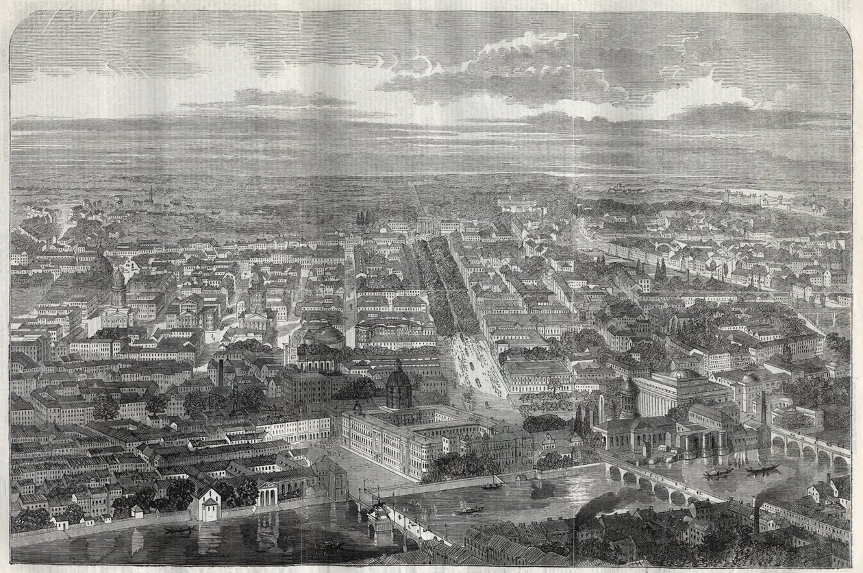 Veduta della città di Berlino nel 1858. da Unknown artist
