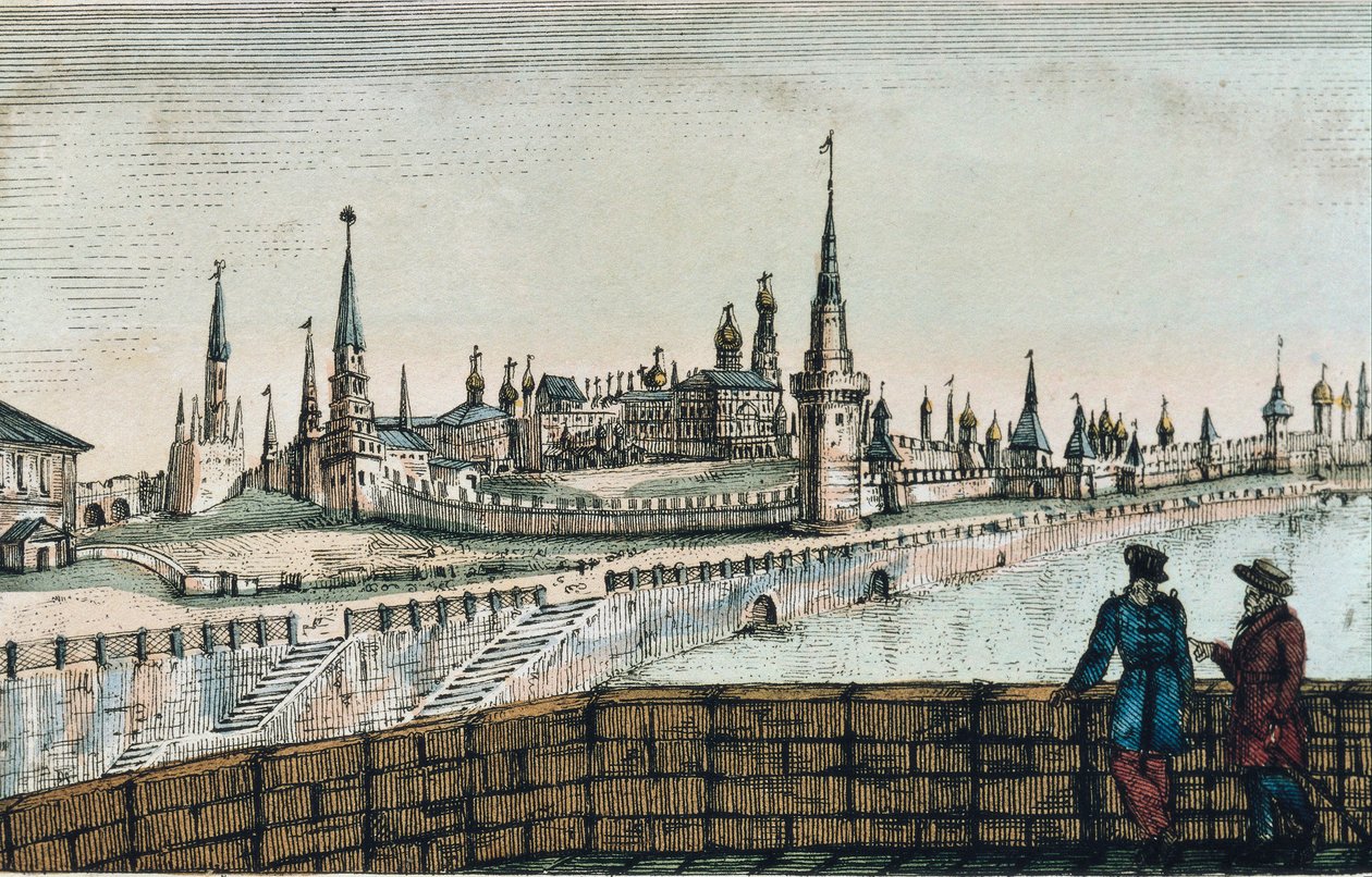 Veduta del Cremlino a Mosca, da "Viaggi" di Edouard de Montule da Unknown artist