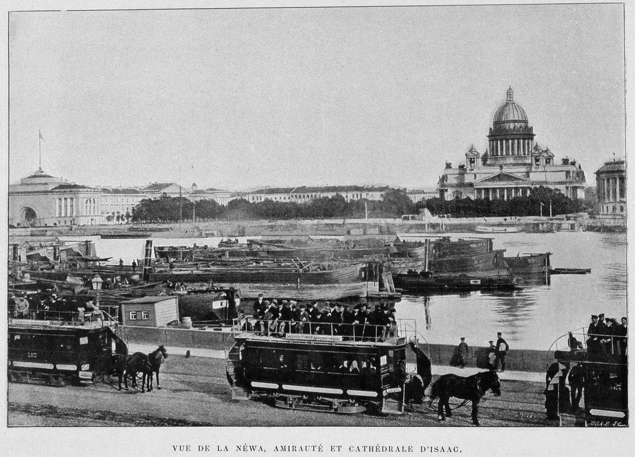 Veduta della Neva, Ammiragliato e Cattedrale di Isacco. San Pietroburgo da Unknown artist