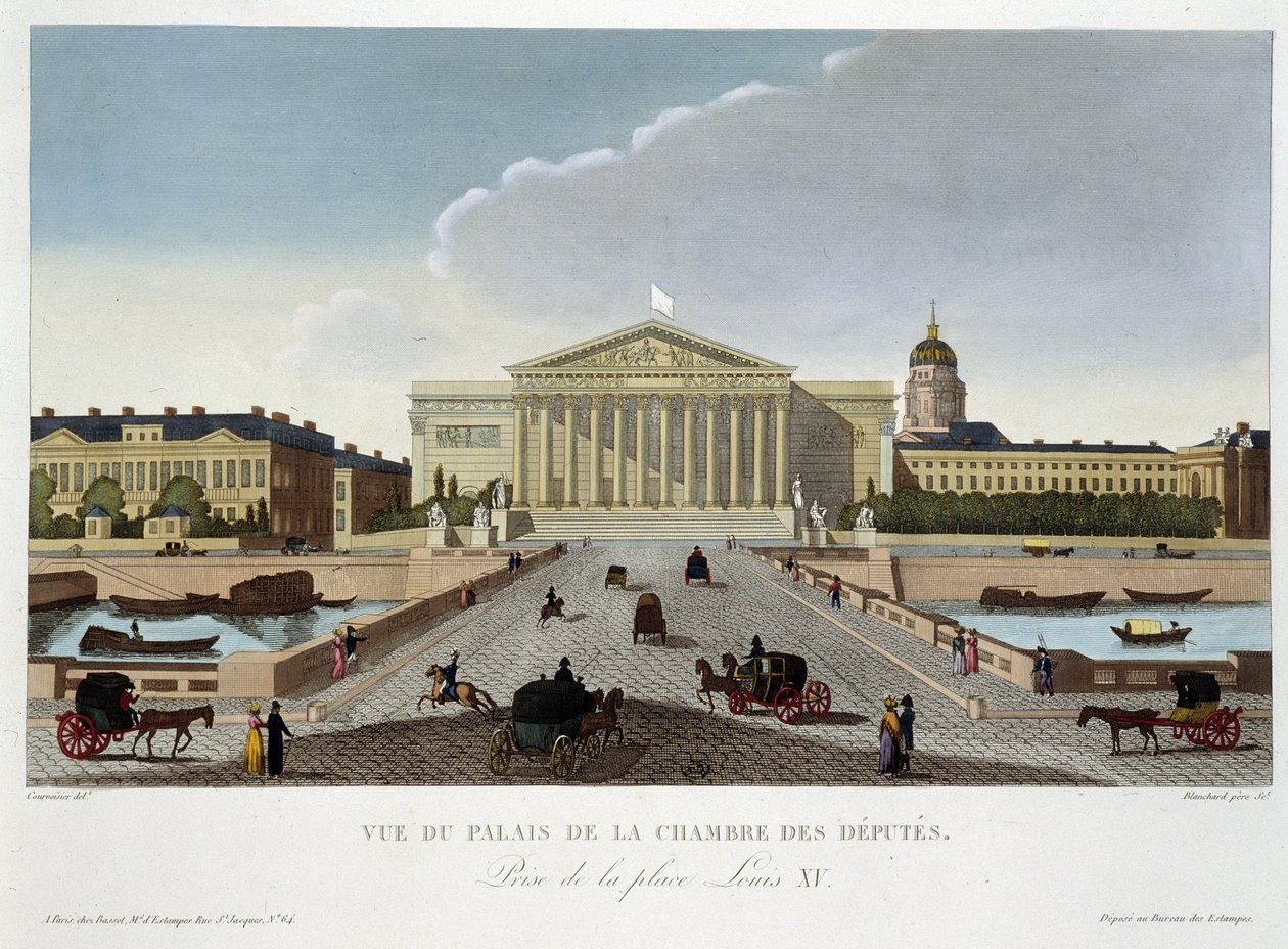 Veduta del Palais de la Chambre des Députés - in 
