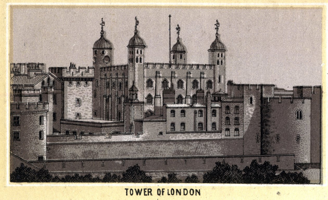 Veduta della Torre di Londra, ex prigione, Inghilterra da Unknown artist