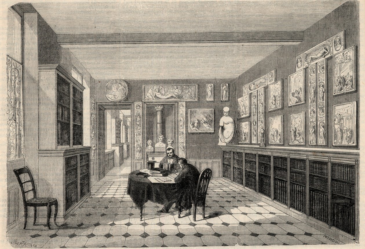 Veduta della biblioteca Victor Cousin all