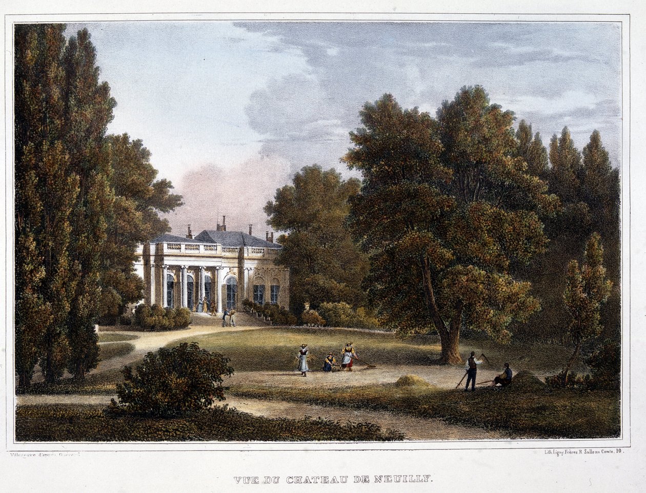 Vista del castello di Neuilly da Unknown artist