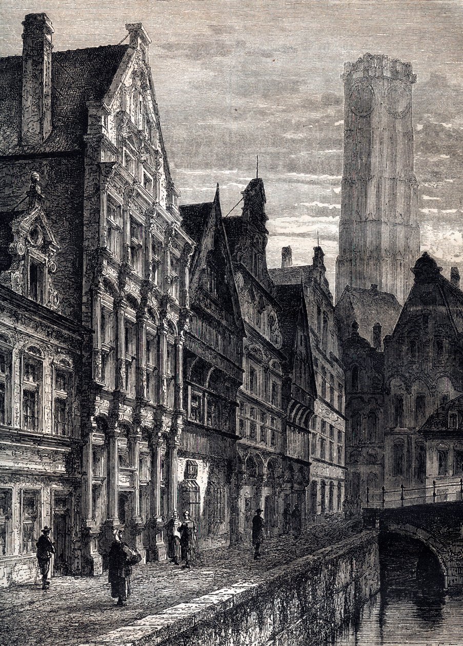 Veduta della città di Mechelen in Belgio da Unknown artist