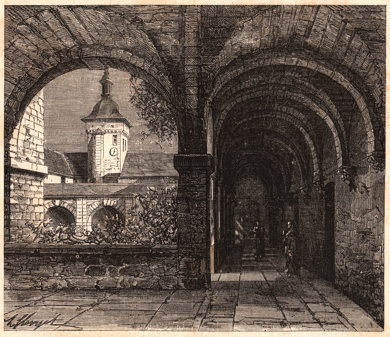 Veduta del chiostro dell