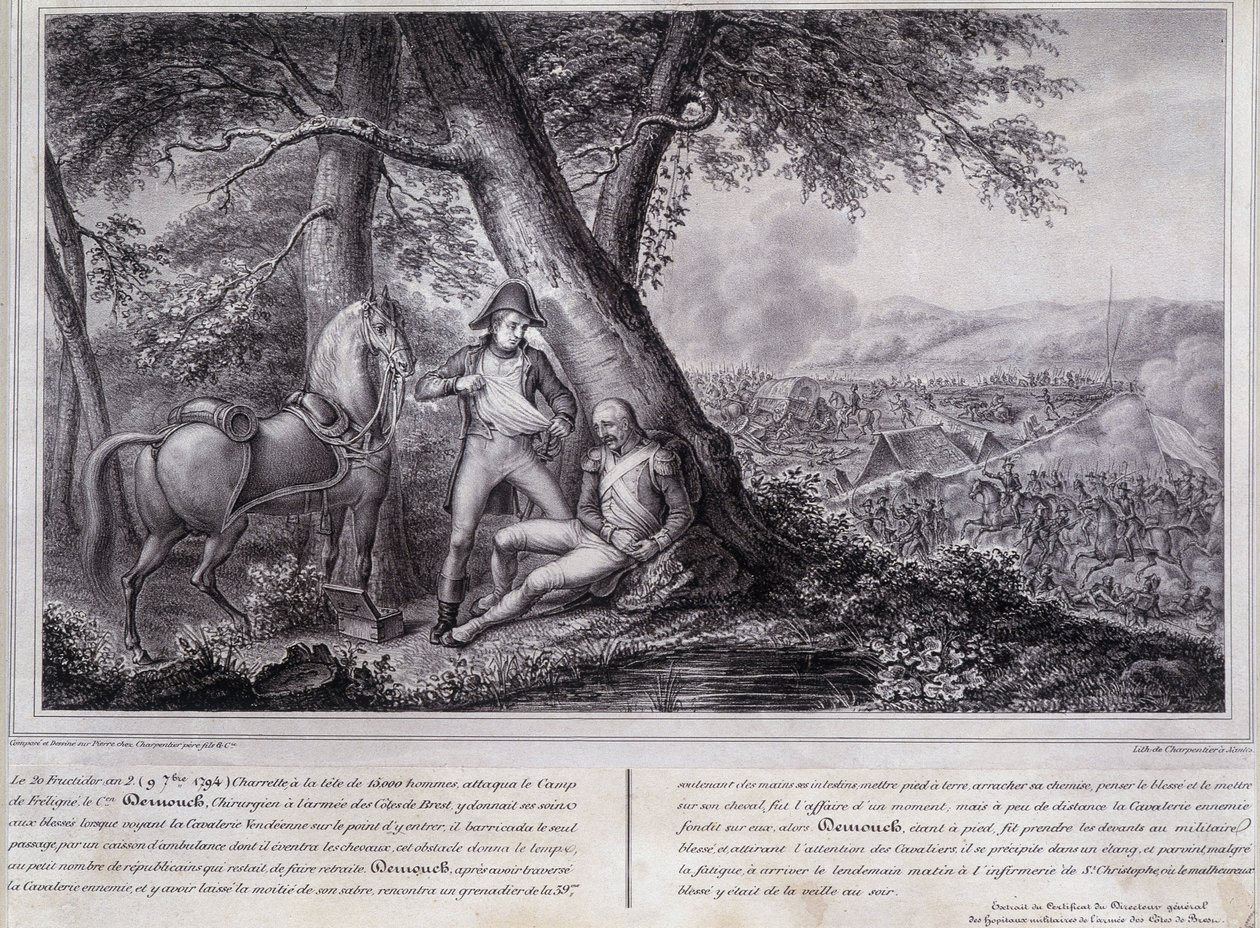 Guerra di Vandea: il coraggio del chirurgo Demouch da Unknown artist