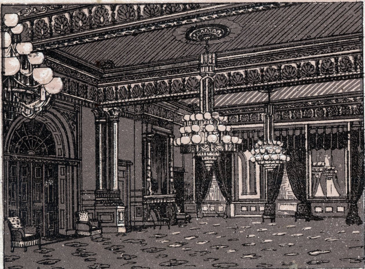 Washington, Stati Uniti: vista della East Room, Casa Bianca. in 