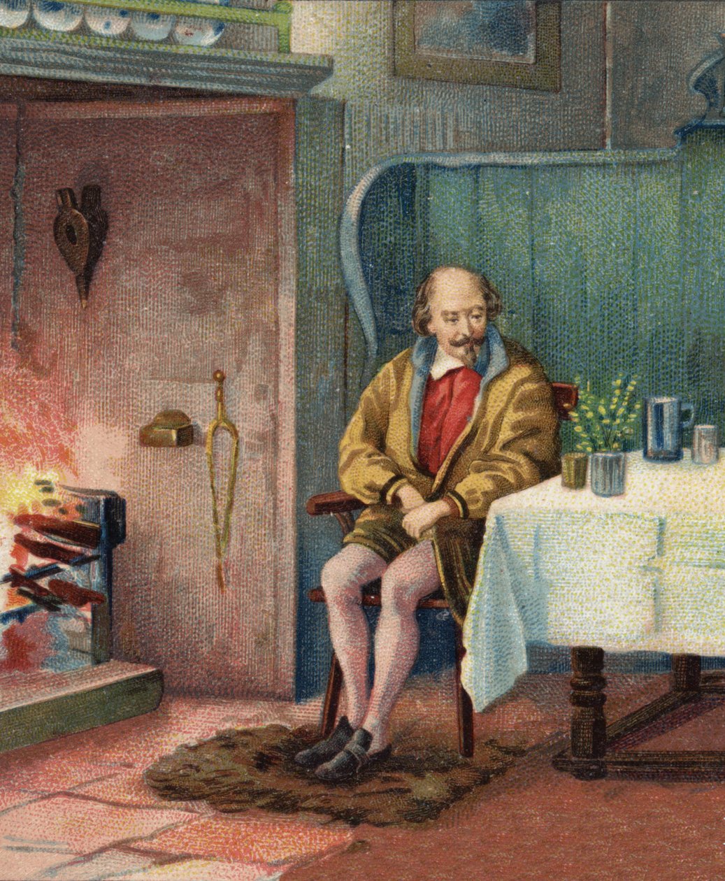 William Shakespeare (1564-1616), drammaturgo inglese da Unknown artist