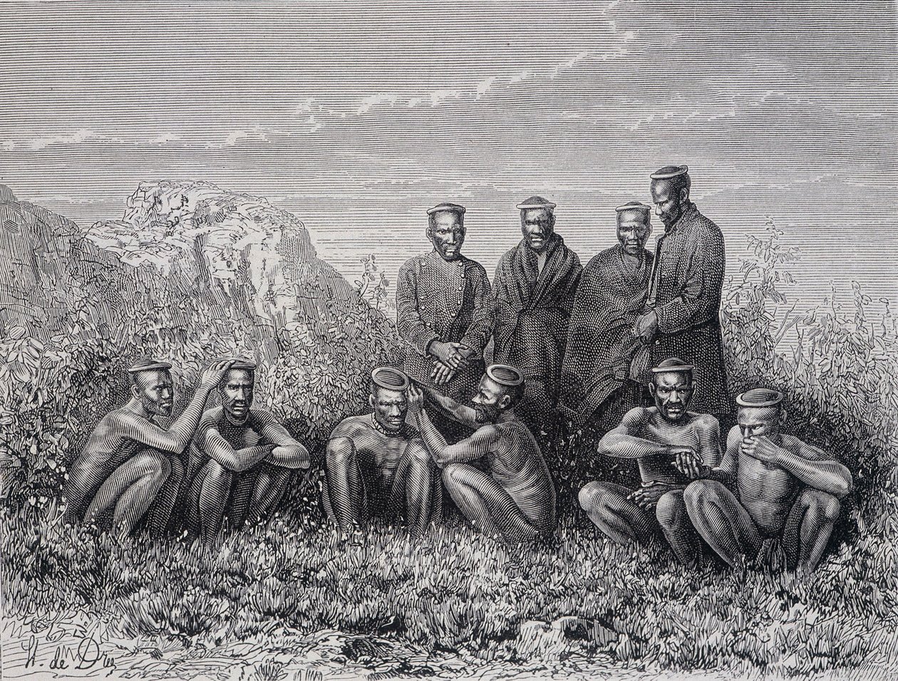 Zulu Cafres (tribù Ring-Kop) da Unknown artist
