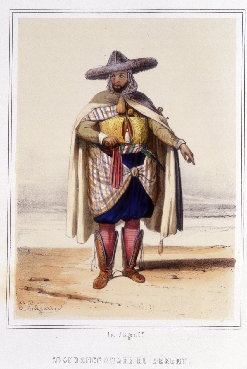 Grande capo arabo del deserto durante la seconda metà del XIX secolo da Unknown artist