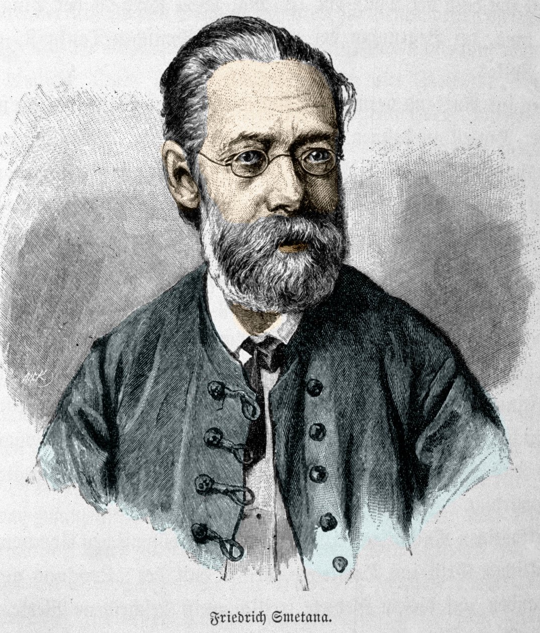 Ritratto di Bedřich Smetana (1824-1884), compositore e pianista ceco da Unknown artist