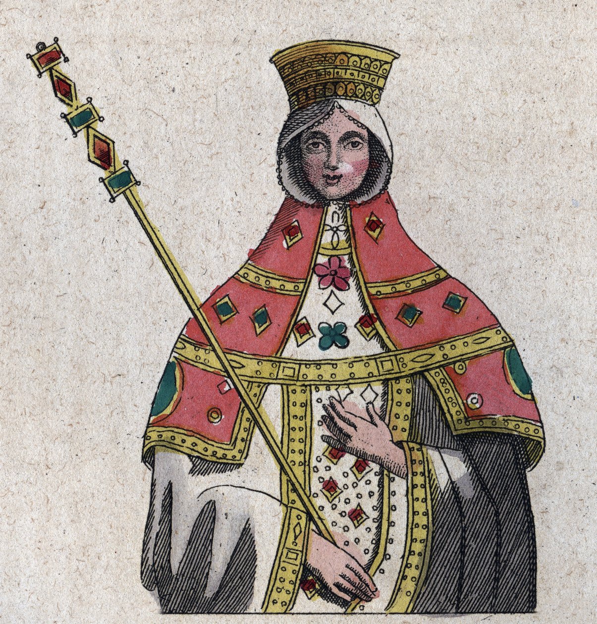 Ritratto di Eudokia (o Eudocia) Ingerina (Eudocia Ingerina) (c. 840 - c. 882) moglie dell