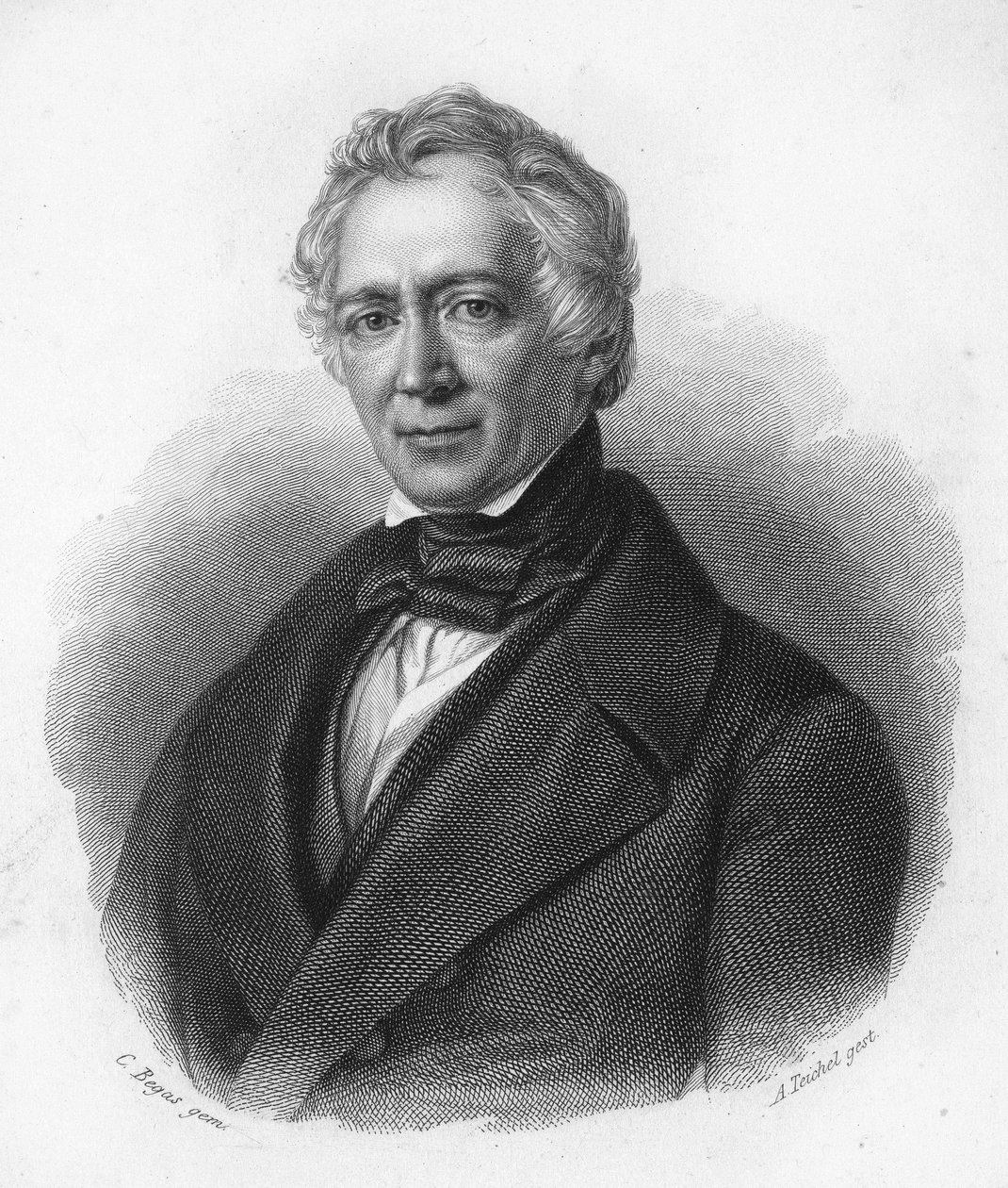 Ritratto di Friedrich von Raumer, storico tedesco del XIX secolo da Unknown artist