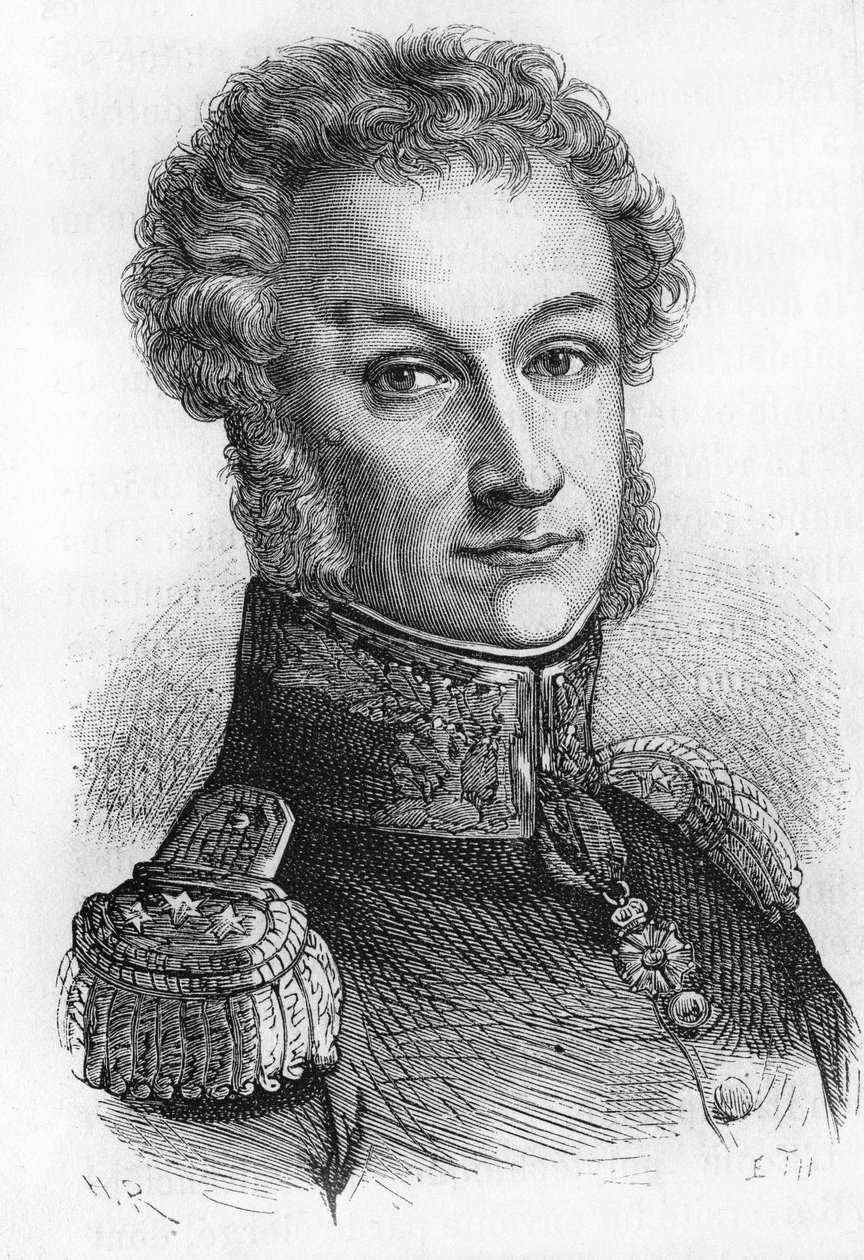 Ritratto del Generale Cambronne. Visconte Cambronne. Generale francese (1770-1842). da Unknown artist
