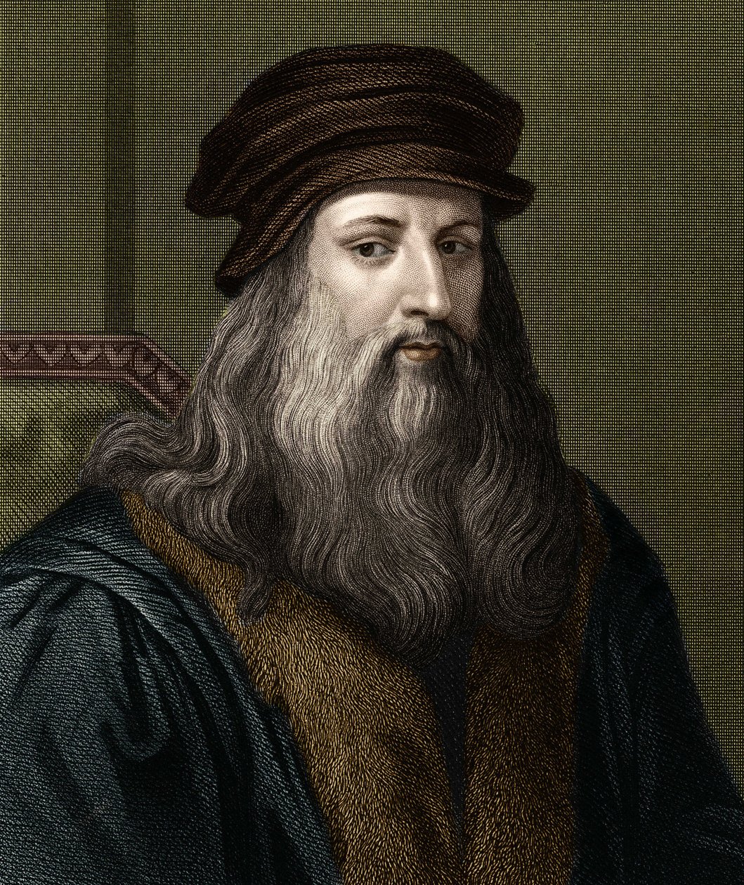 Ritratto di Leonardo da Vinci (1452-1519), pittore italiano da Unknown artist