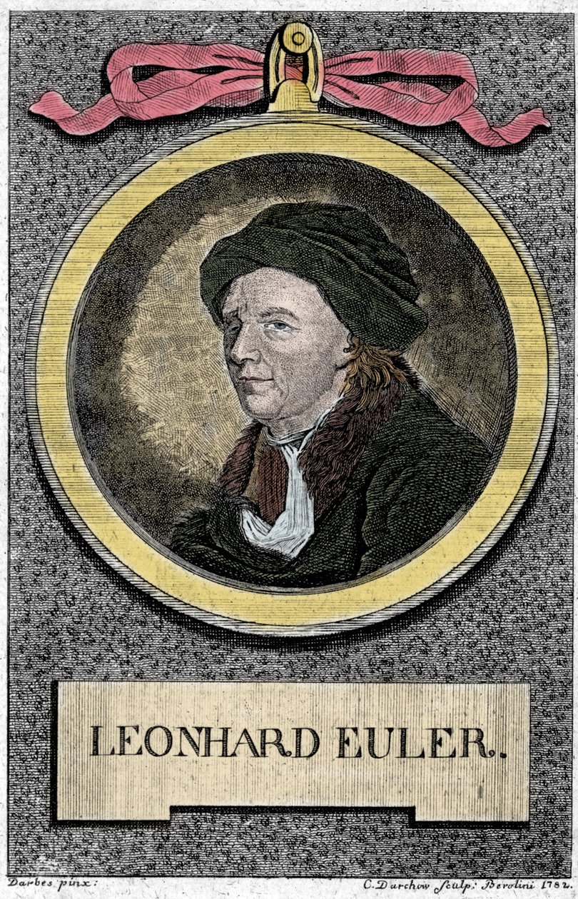 Ritratto di Leonhard Euler. Matematico svizzero (1707 -1783). da Unknown artist