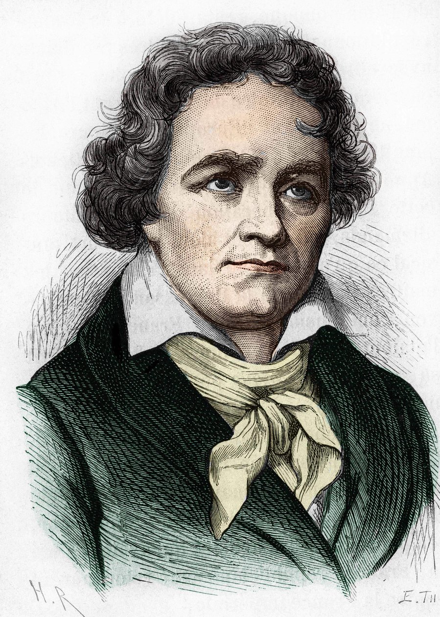 Ritratto di Ludwig van Beethoven. Compositore tedesco (1770-1827) da Unknown artist