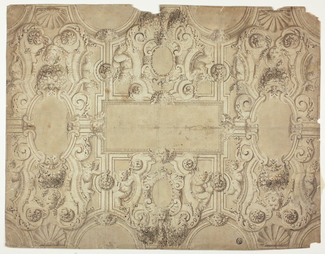 Design per la decorazione di un soffitto da Unknown Italian