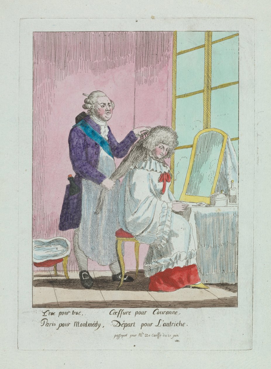 Acconciatura di Madame de Korff (CBL WEp 0715) da Unknown artistUnknown artist